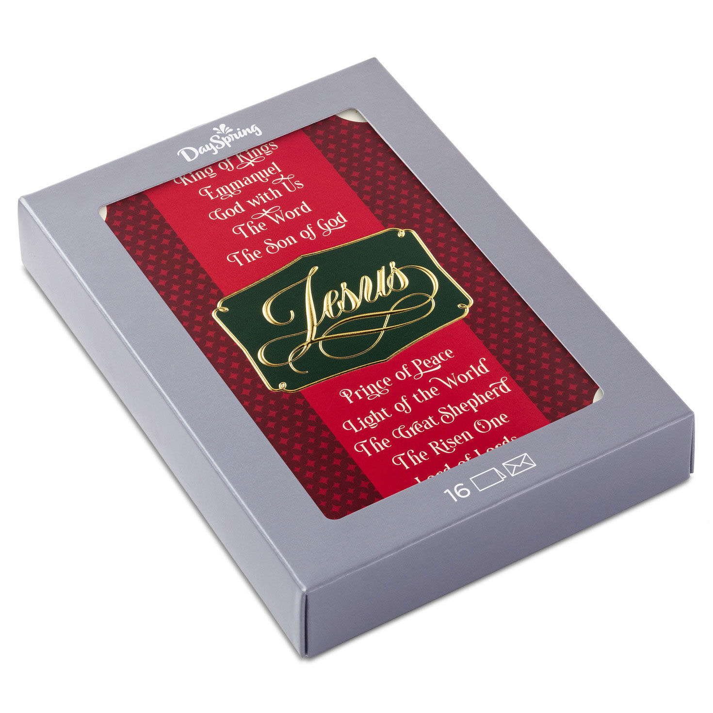 Names of Jesus Religious Boxed Christmas Cards, Pack of 16
