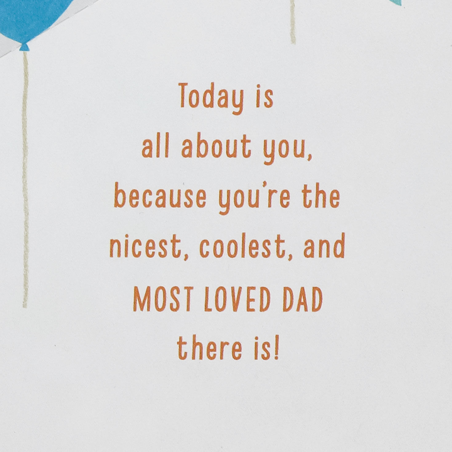Balloons Pop-Up Birthday Card for Dad Sentiment image number 3