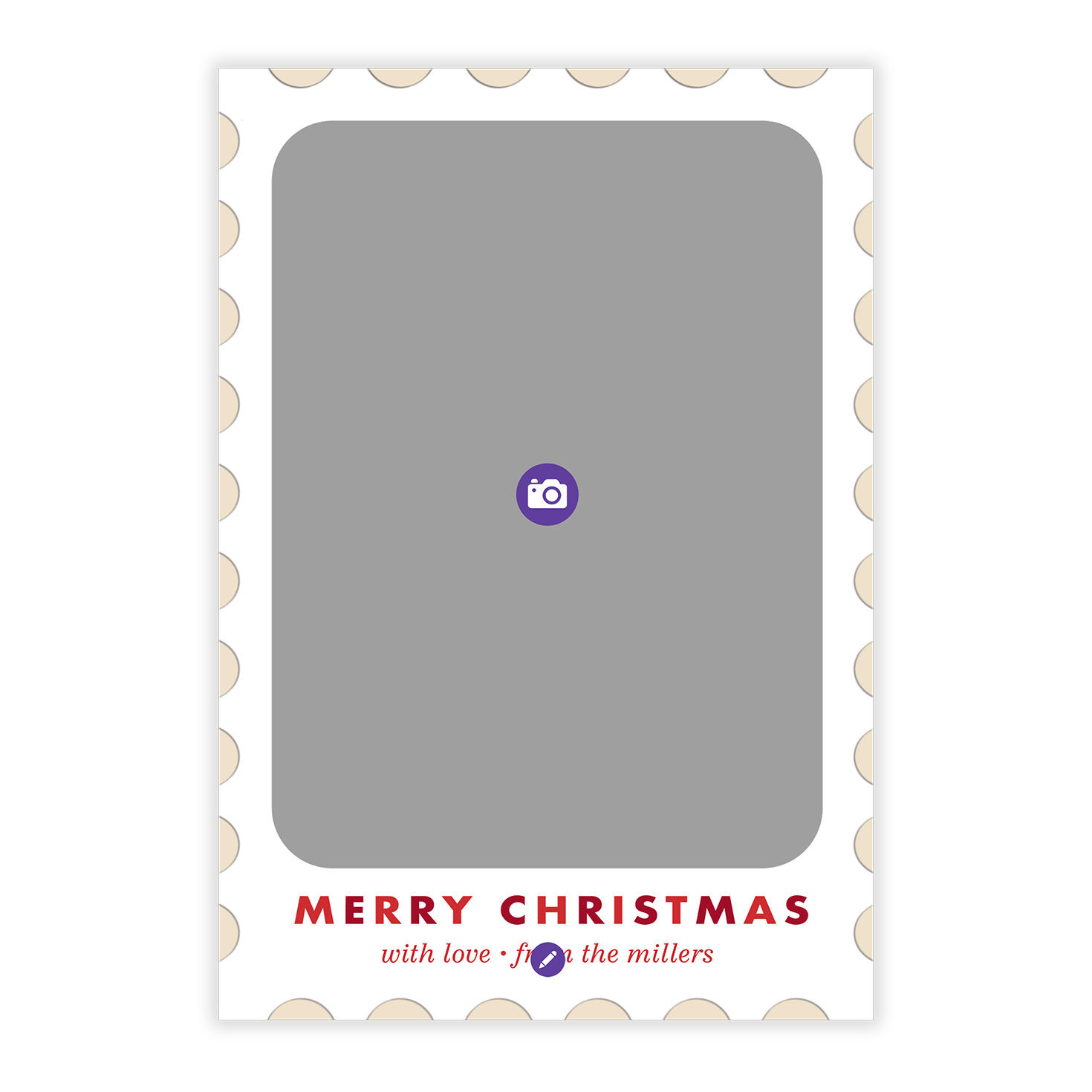 Postage Stamp Flat Christmas Photo Card, , large image number 5