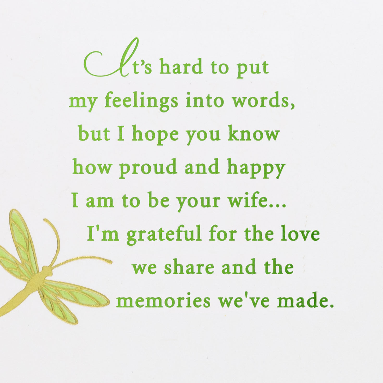 Blue Iris and Dragonflies Easter Card for Husband Sentiment image number 2