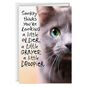 Mean Gray Cat Funny Birthday Card Card Front image number 1