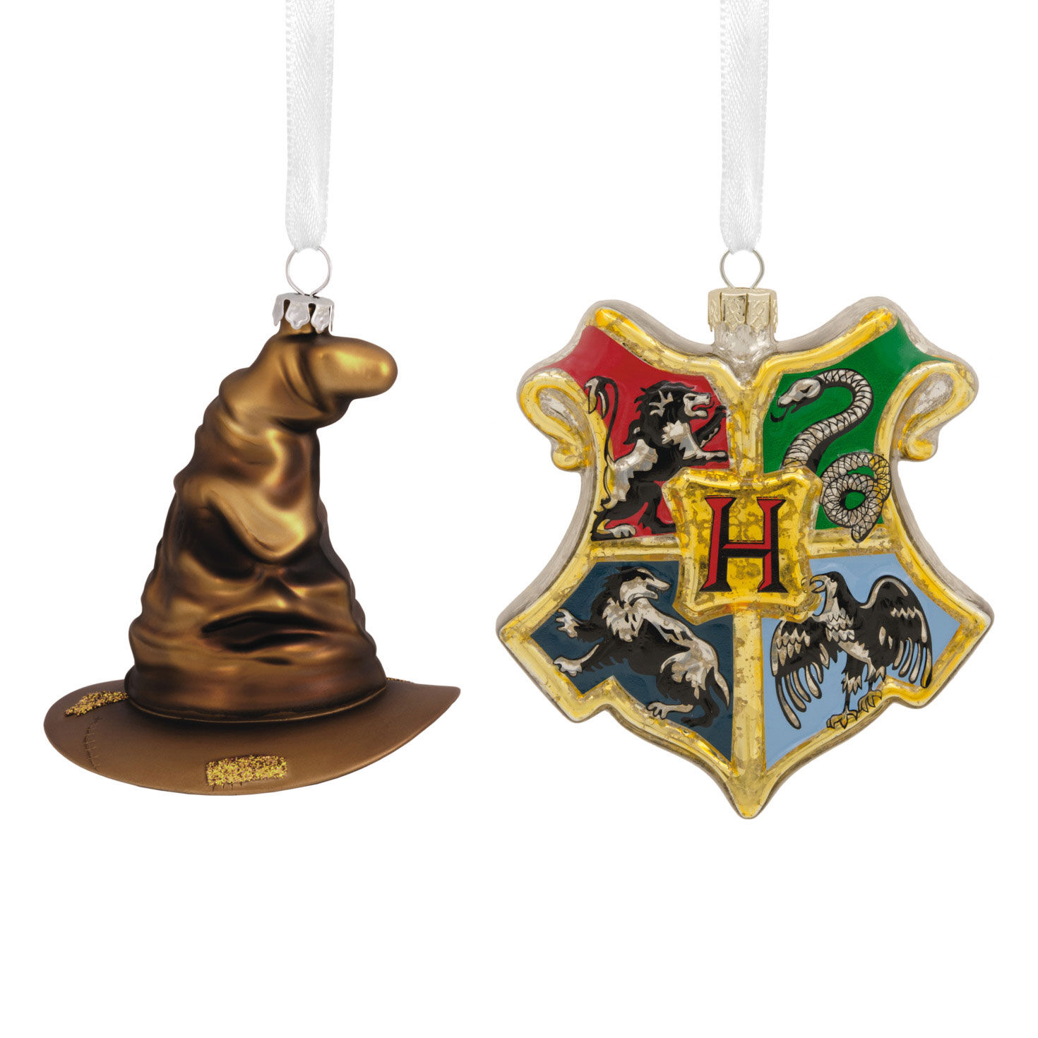 Harry Potter™ Blown Glass Hallmark Ornaments, Set of 2