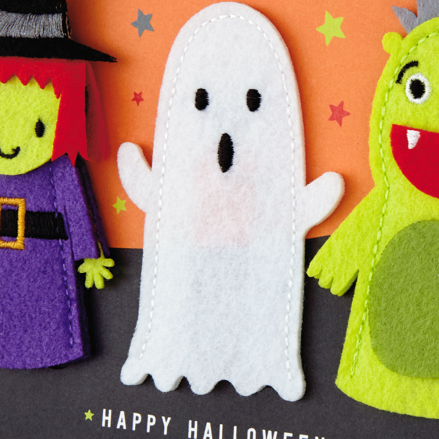 Happy Halloween Card With Felt Finger Puppets for only USD 7.99 | Hallmark