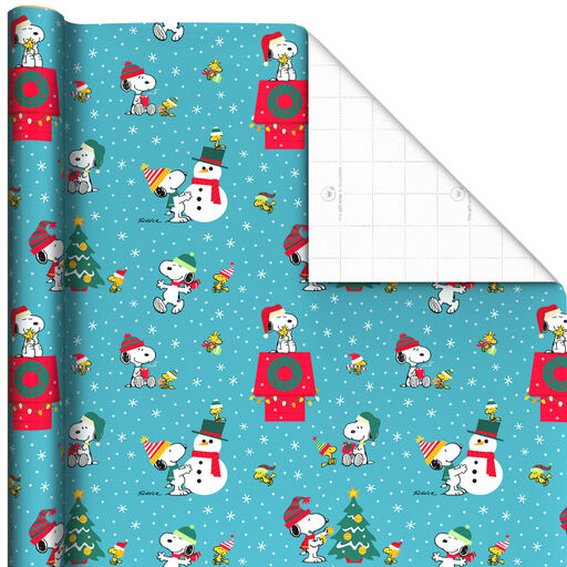 Peanuts® Snoopy Scenes Jumbo Christmas Wrapping Paper, 70 sq. ft., 