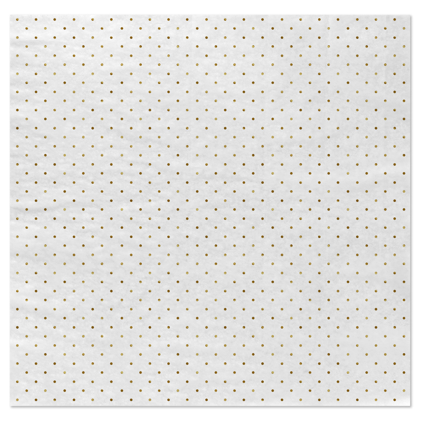 Gold Dots on White Holiday Tissue Paper flat image number 3