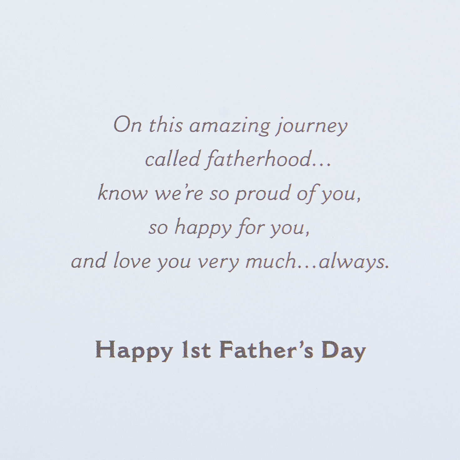 Wonderful Son First Father s Day Card From Parents Greeting