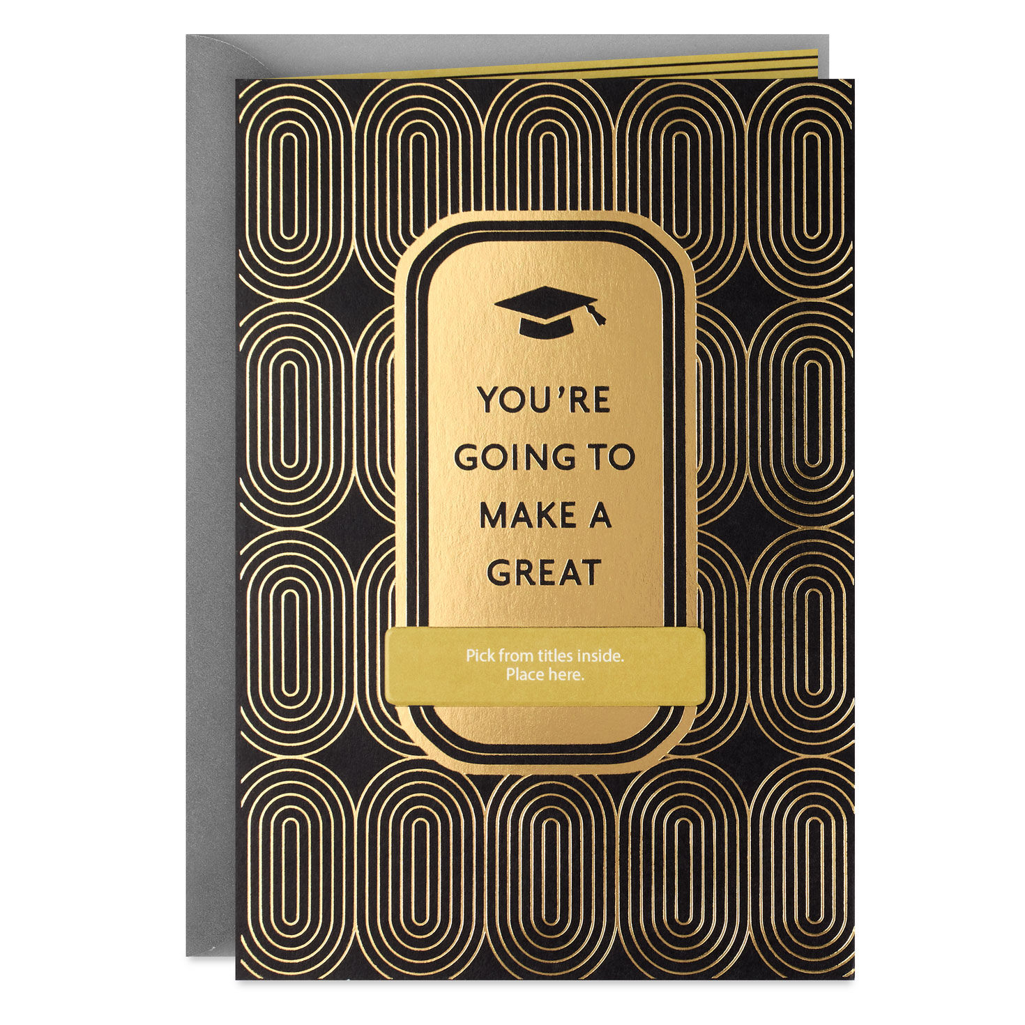 You'll Make a Great Medical Professional Customizable Graduation Card With Title Stickers