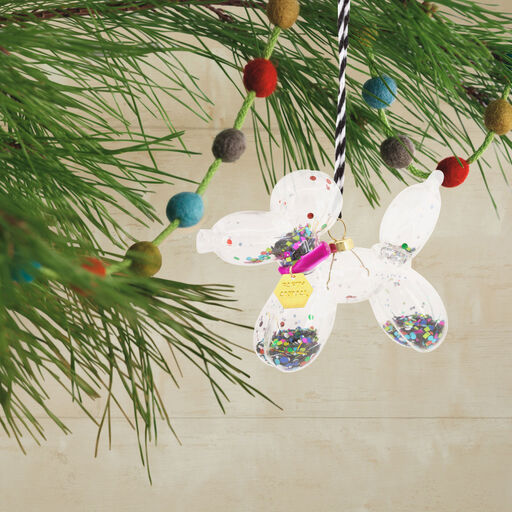Signature Balloon Dog Premium Glass Hallmark Ornament, 