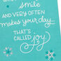 Joy, Pride, Love Snowflakes Daughter Christmas Card Card Front Detail image number 6
