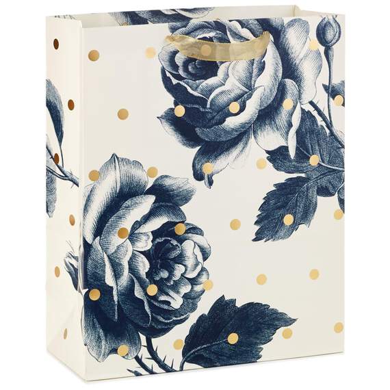 Roses and Polka Dots X-Large Gift Bag, 15.5", , large image number 1