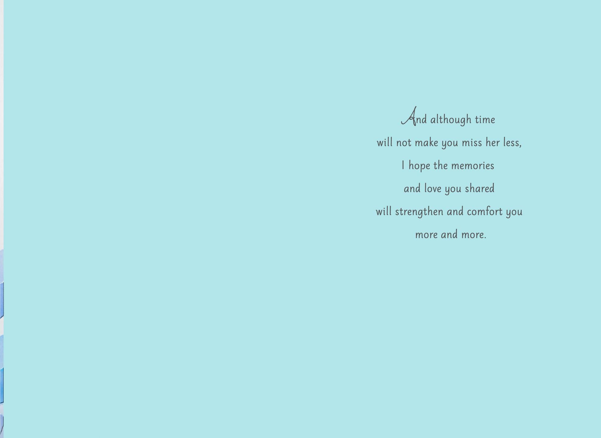 Missing Your Sister Sympathy Card