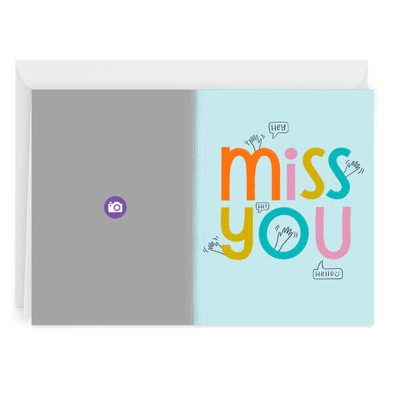 Personalized Miss You Photo Card, , large image number 6