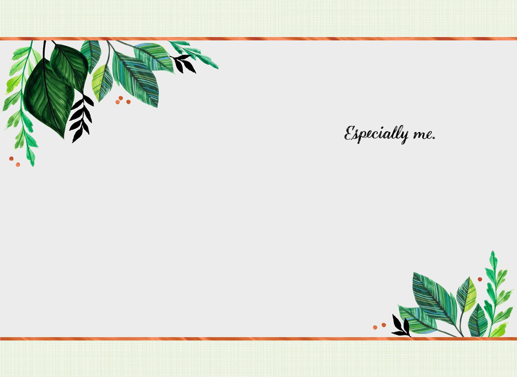 Bouquet of Greenery Congratulations Card