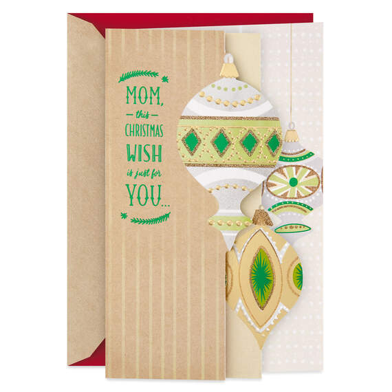 Wishes for You Christmas Card for Mom, , large image number 1