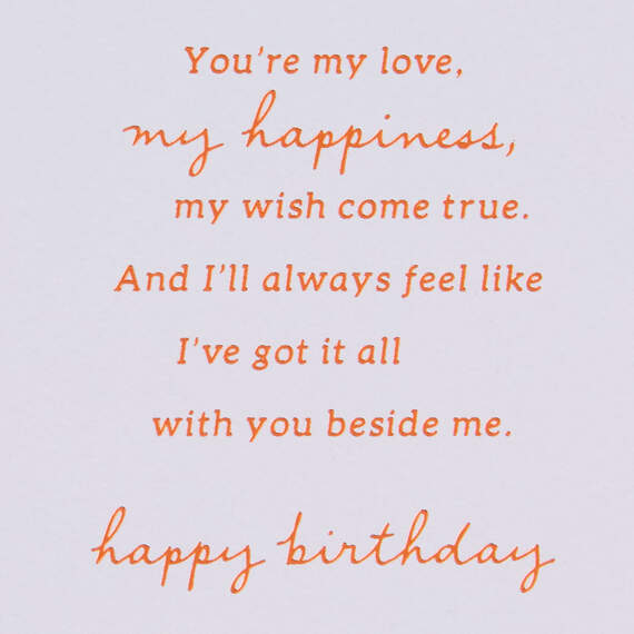 You're My Wish Come True Romantic Birthday Card - Greeting Cards | Hallmark
