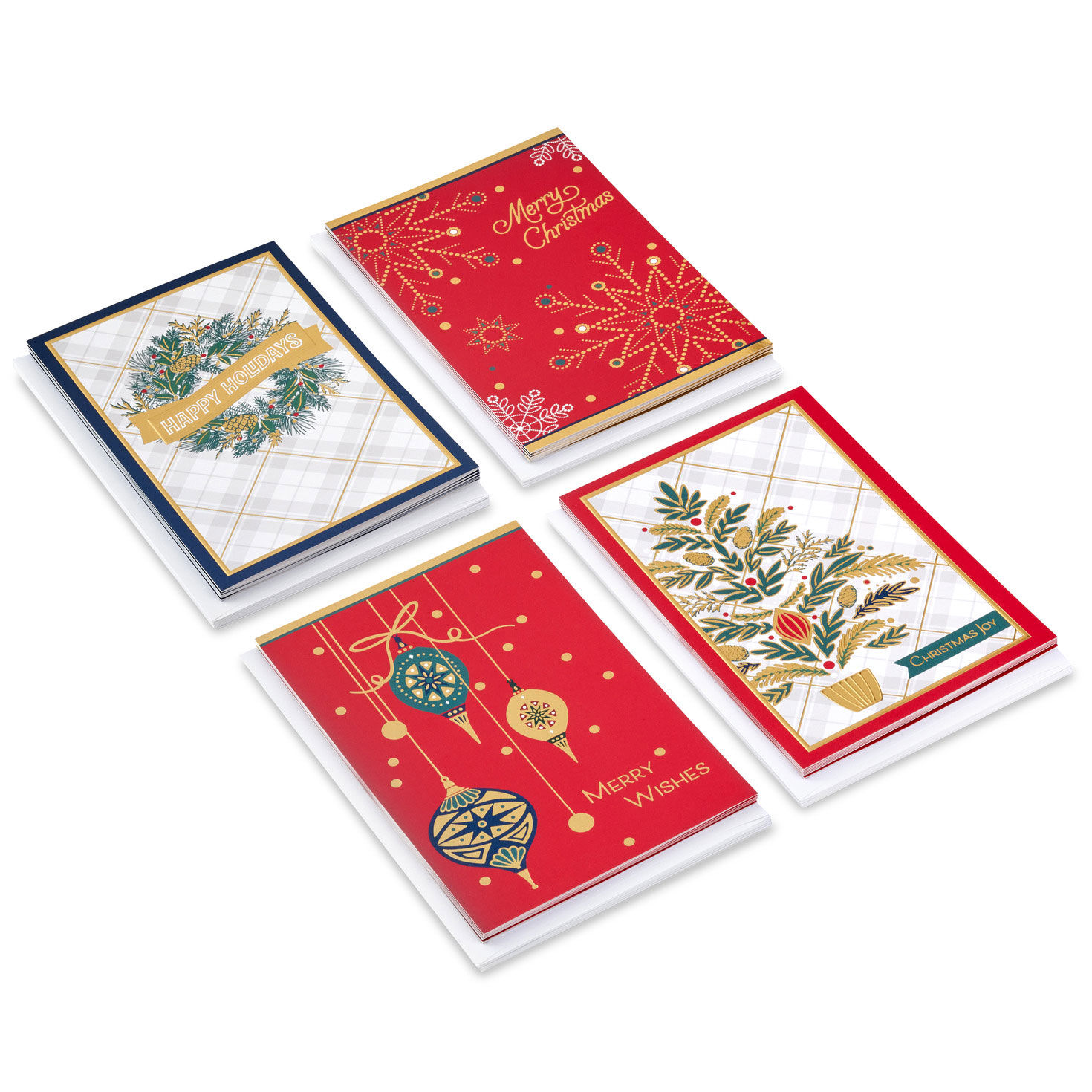 Modern Traditions Assorted Christmas Cards, Box of 24