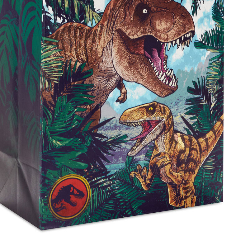 13" Jurassic Park T-Rex Territory Large Gift Bag With Tissue Paper, , large image number 5