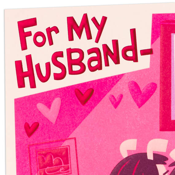Happily Married Funny Pop-Up Valentine's Day Card for Husband, , large image number 5
