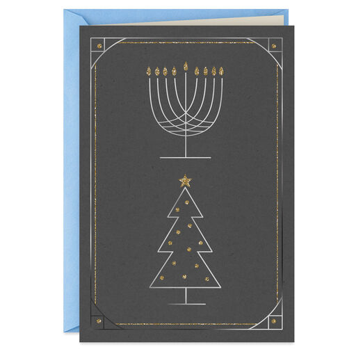 Happy Hanukkah and Merry Christmas Card, 