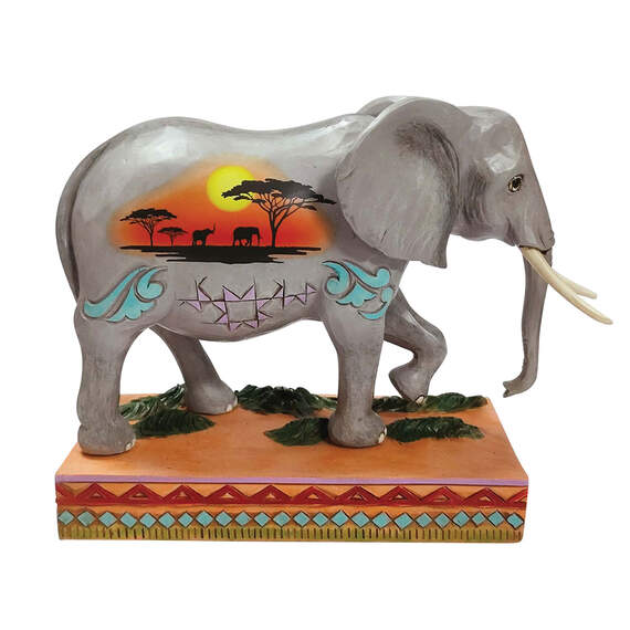 Jim Shore African Elephant Figurine, 5.5"