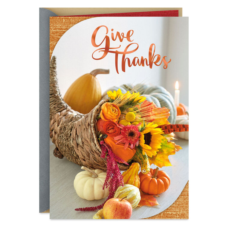 Wishing You So Much Happiness Thanksgiving Card