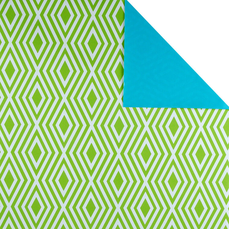 Bold Patterns and Solids 3-Pack Reversible Wrapping Paper, , large image number 4