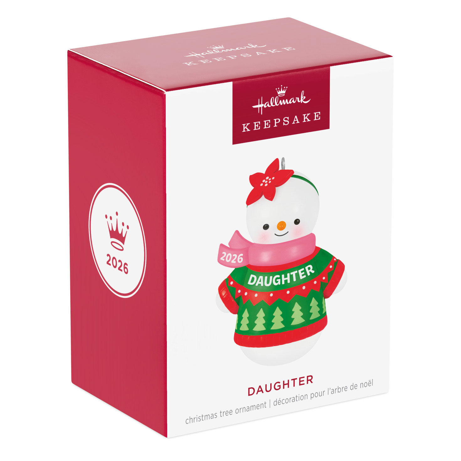 Daughter Snowman 2026 Keepsake Ornament package front image number 7