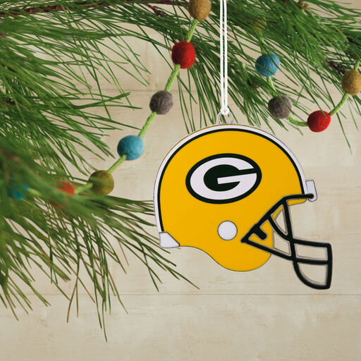 NFL Green Bay Packers Football Helmet Metal Hallmark Ornament, 