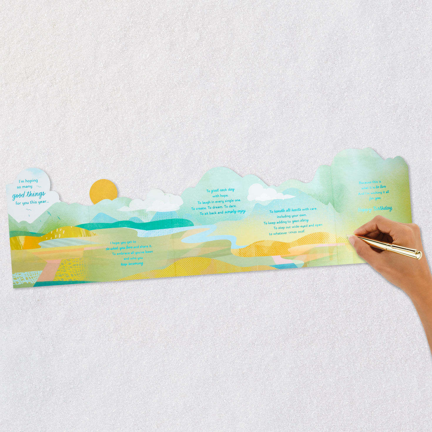 Hoping So Many Good Things Birthday Card, , large image number 11