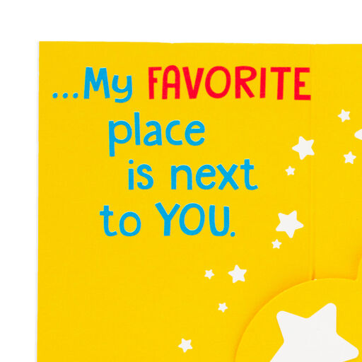 My Favorite Place Is Next to You Pop-Up Father's Day Card for Daddy, 