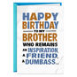 Inappropriate Funny Birthday Card for Brother  image number 1
