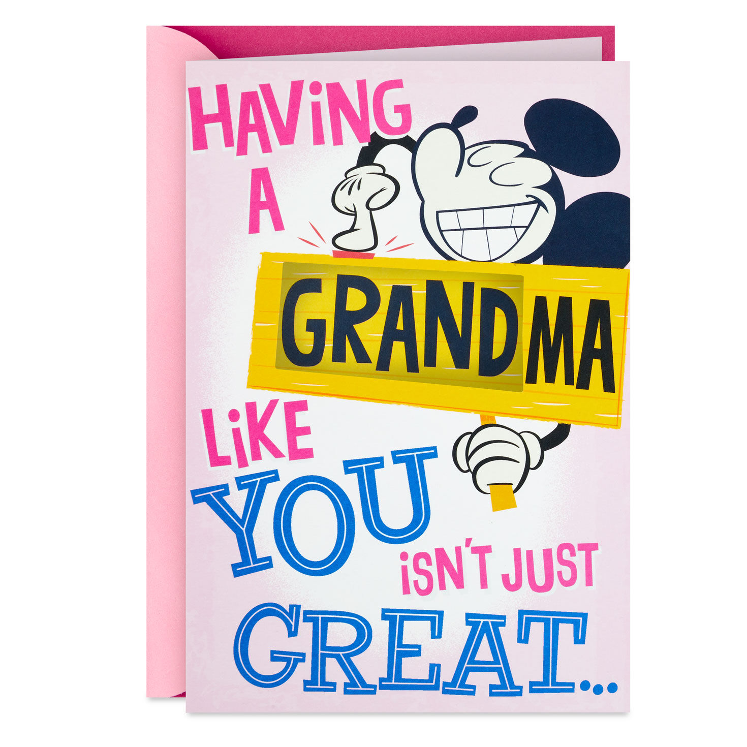 Disney Mickey Mouse You're Grand-Tastic Pop-Up Mother's Day Card for Grandma