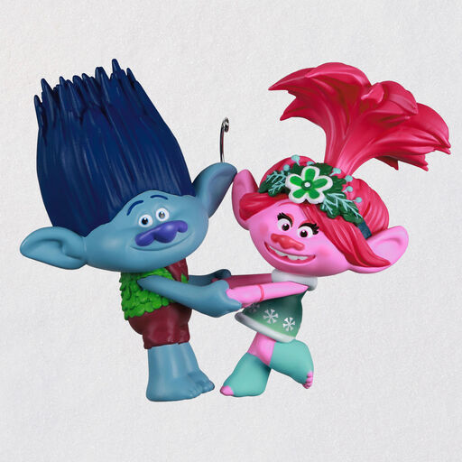 DreamWorks Animation Trolls Holiday in Harmony Poppy and Branch Ornament, 
