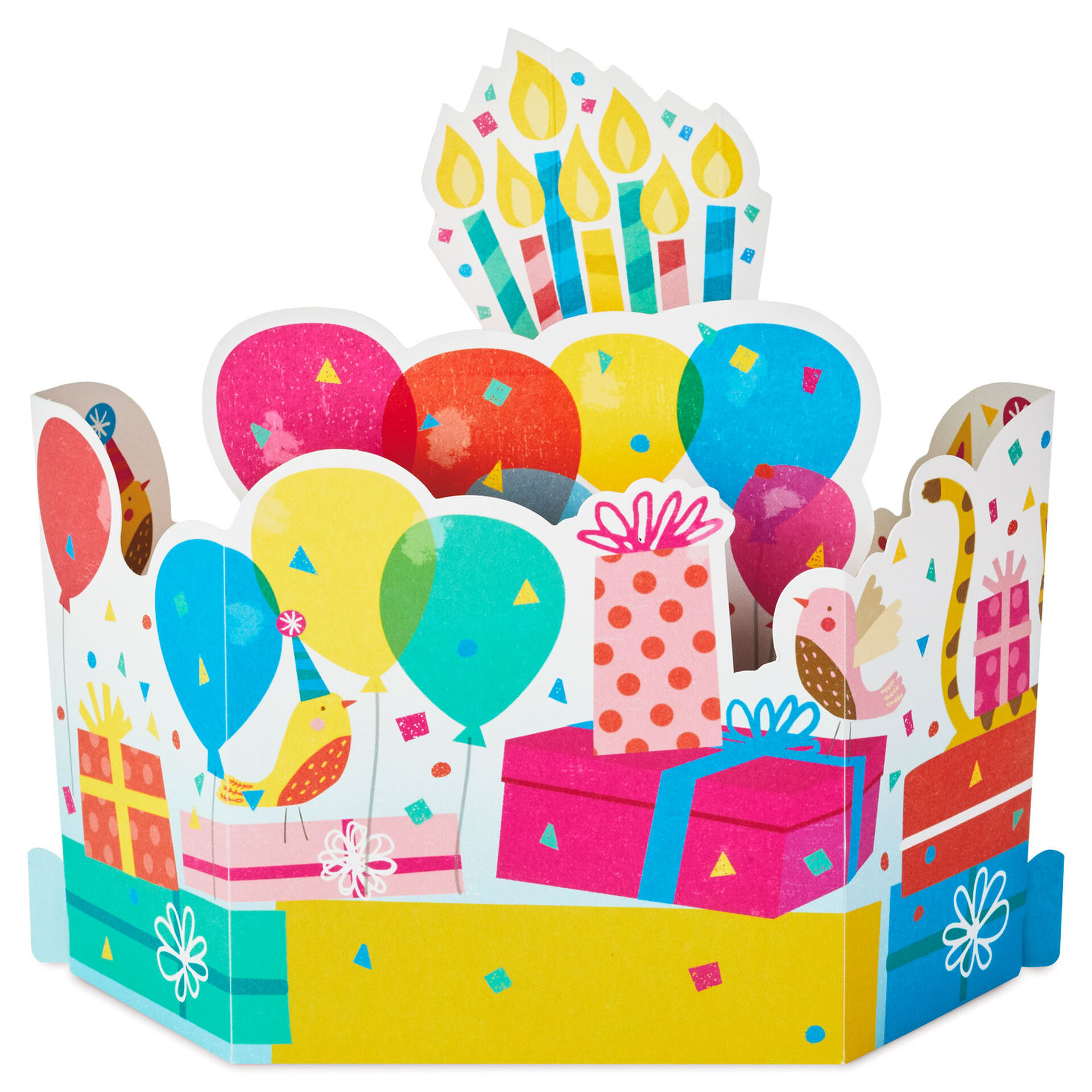 Slice of Happy Cake 3D Pop-Up Musical Birthday Card With Light ...