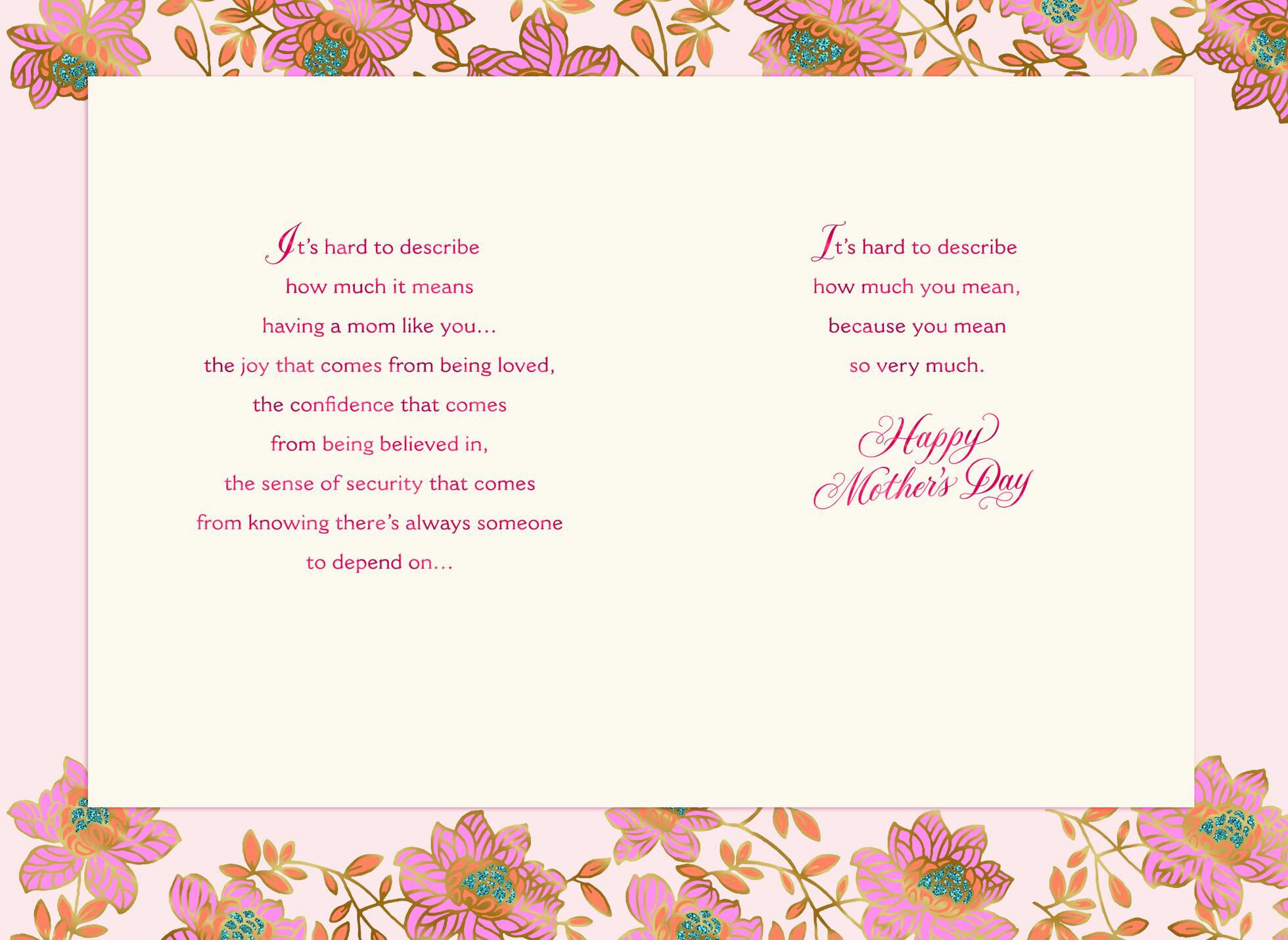 Unspoken Promise Mother's Day Card
