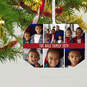 Six-Photo Personalized Text and Photo Metal Ornament, , large image number 2