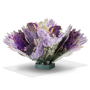 Build-a-Bouquet Purple and White Pop-Up Paper Flowers
