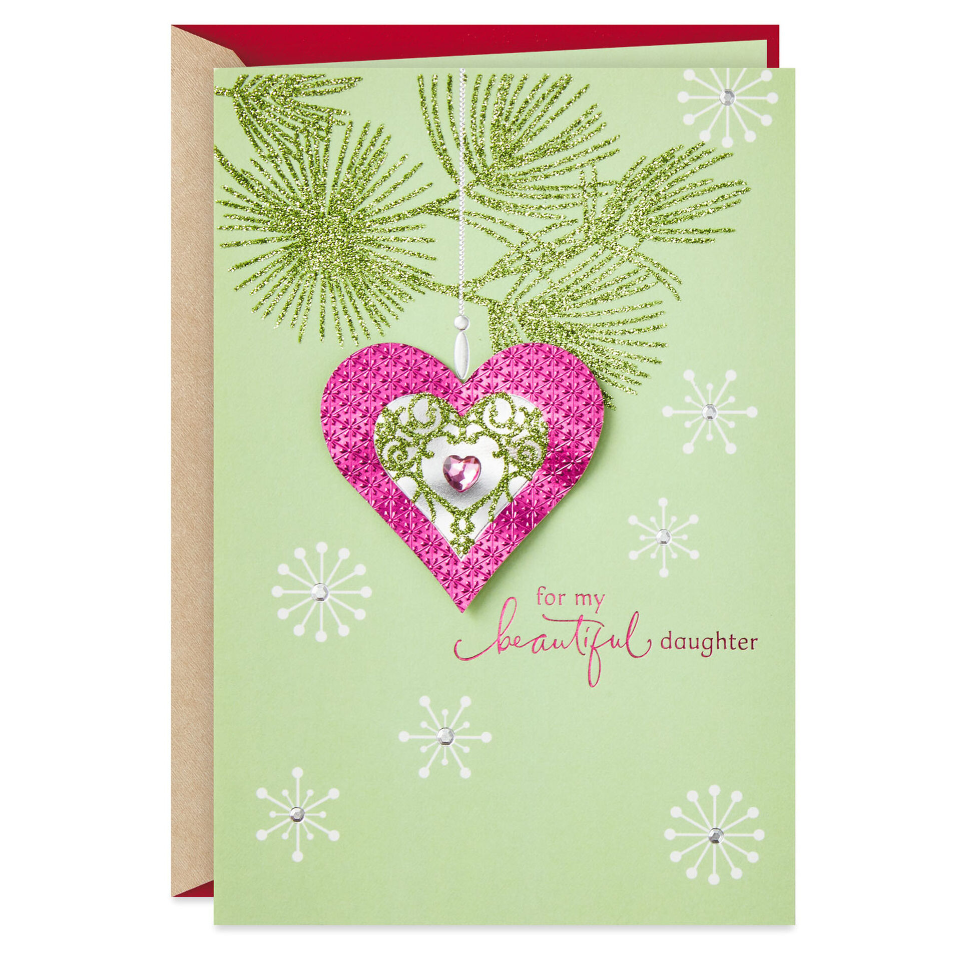 For My Beautiful Daughter Christmas Card  Greeting Cards  Hallmark