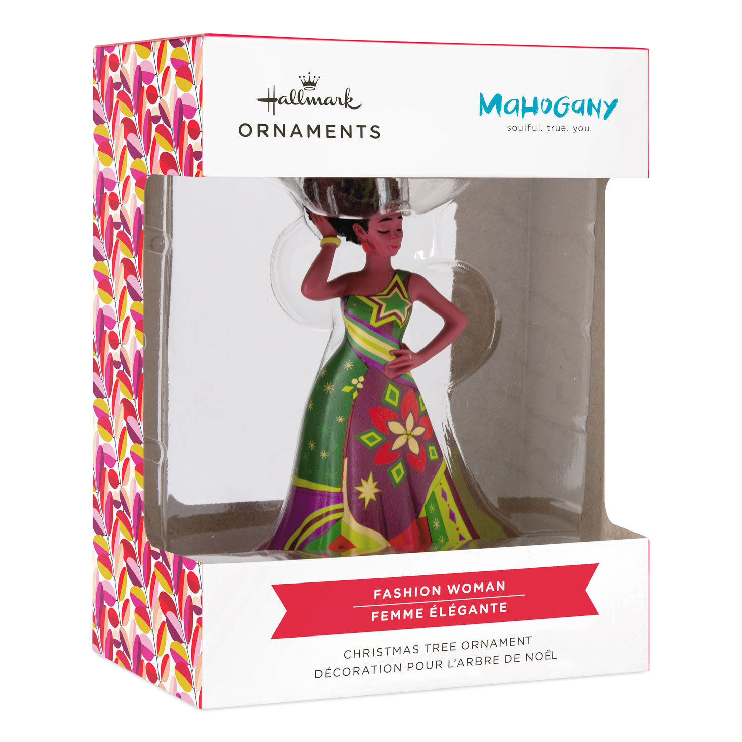 Mahogany Black Fashion Woman Hallmark Ornament, , large image number 4