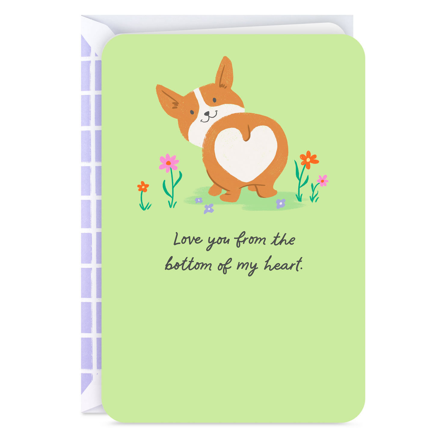 Love You From the Bottom of My Heart Blank Card