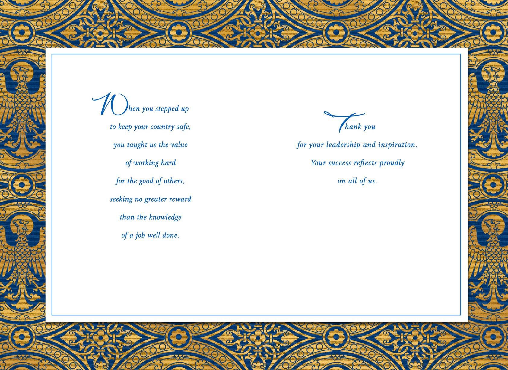 Eagle Tapestry Veterans Day Card