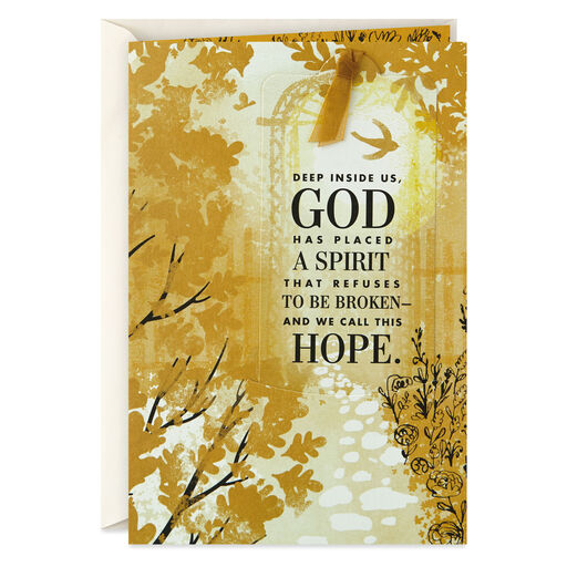God's Got You Religious Encouragement Card With Bookmark, 