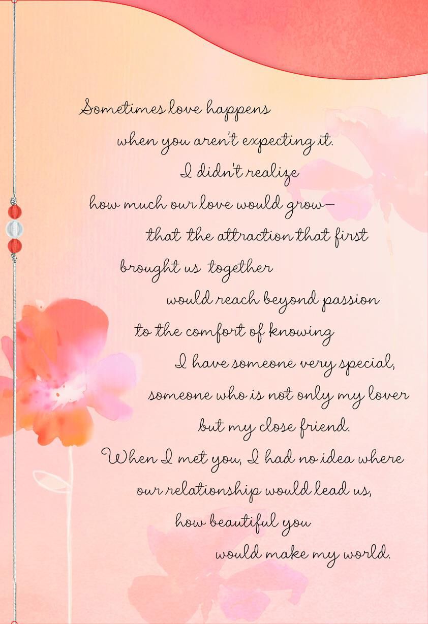 The Luckiest Day of My Life Was When I Met You Love Card