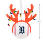 Tigers Reindeer Baseball Christmas Ornament measurement image number 3