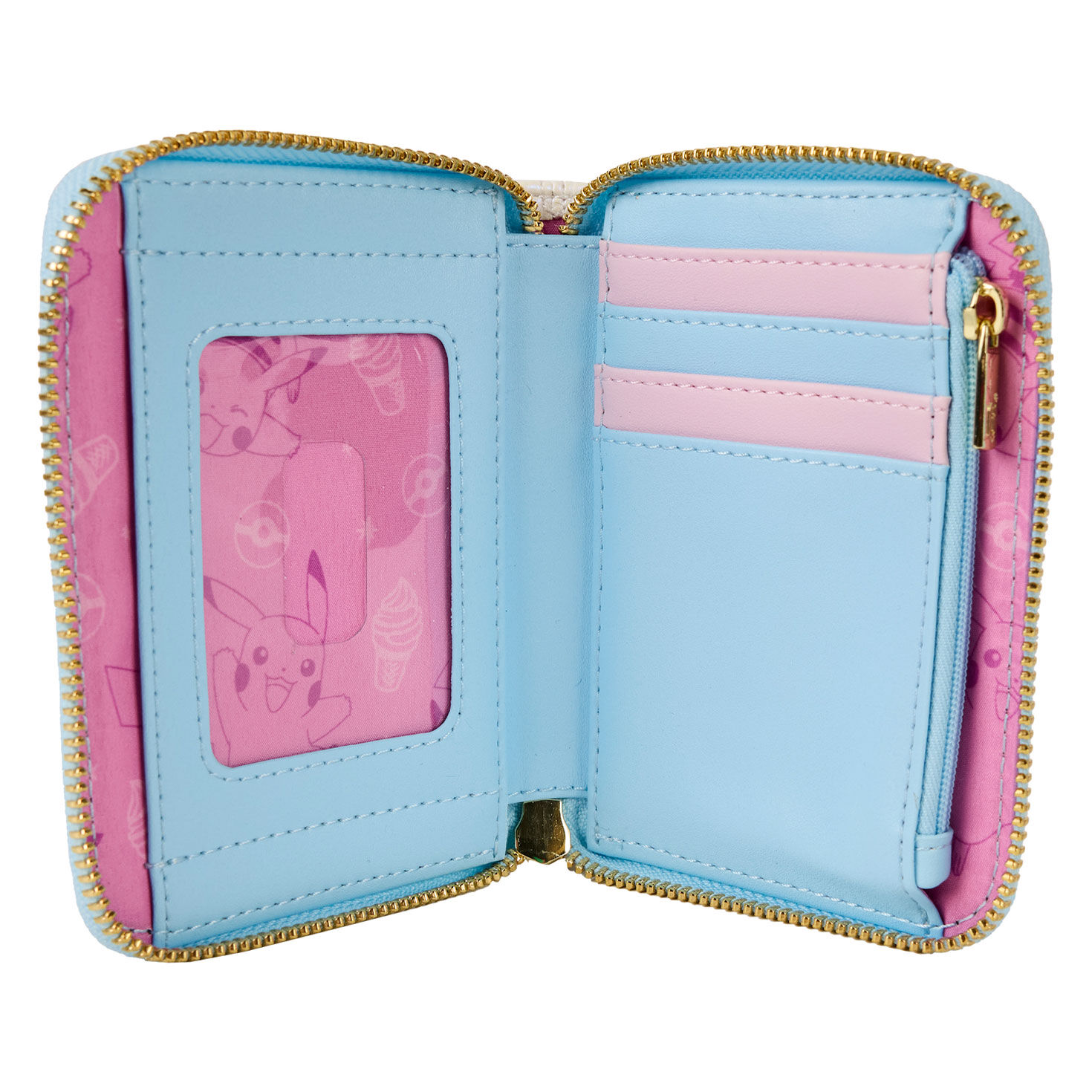Pokemon Pikachu Iridescent Zip Wallet inside image number 4