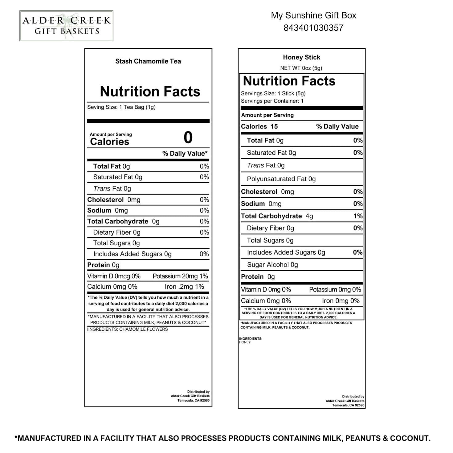 My Sunshine Gift Box nutrition image number 4