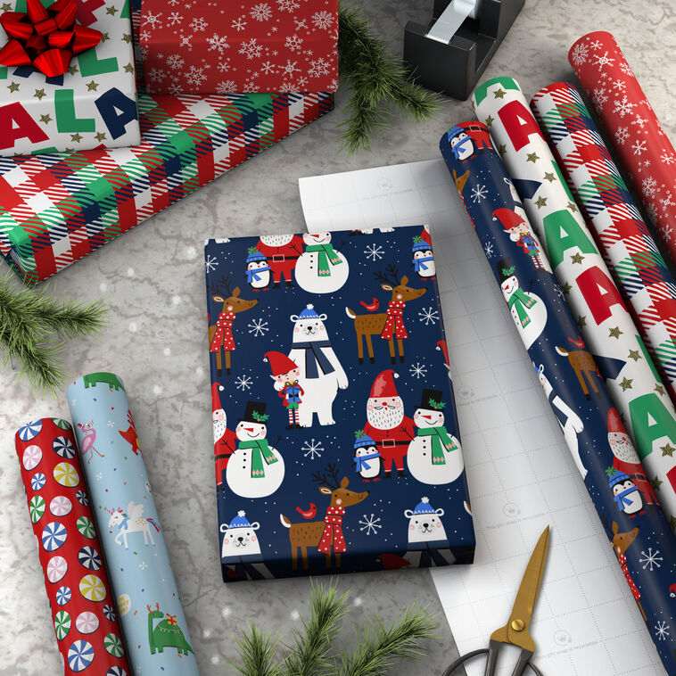 Santa and Friends Christmas Wrapping Paper Rolls  image number 3