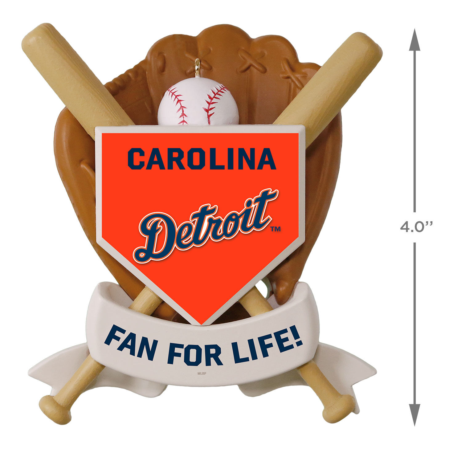 MLB Detroit Tigers&trade; Baseball Personalized Ornament, Custom Text, , large image number 4