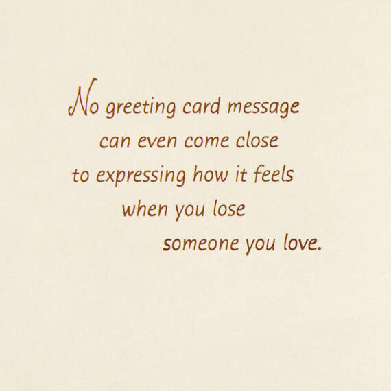 So Sorry For Your Loss Sympathy Card, , large image number 2