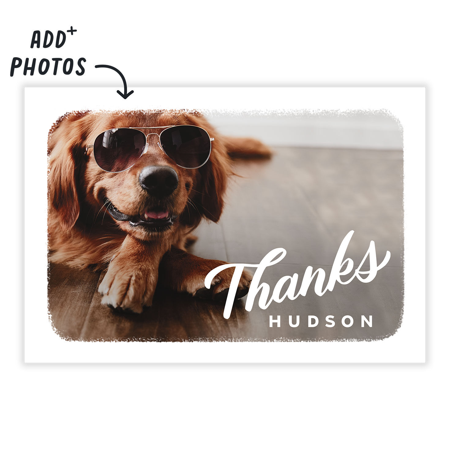 White Frame Horizontal Thank-You eCard, , large image number 2